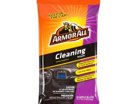 NEW WHOLESALE ARMOR ALL CLEANING WIPES 20CT POUCH SOLD BY CASE Online