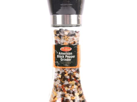 WHOLESALE GRINDER SEASONING AMERICAN BLACK PEPPER 148G SOLD BY CASE For Cheap