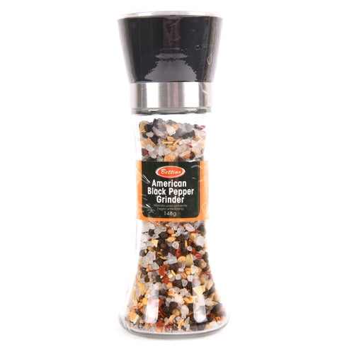 WHOLESALE GRINDER SEASONING AMERICAN BLACK PEPPER 148G SOLD BY CASE For Cheap