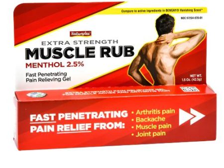 WHOLESALE NATUREPLEX EXTRA STRENGTH MUSCLE RUB 1.5 OZ SOLD BY CASE For Cheap