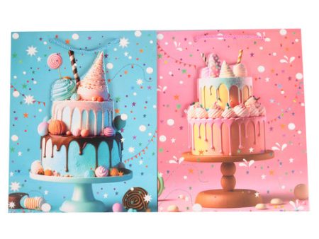 NEW WHOLESALE GIFT BAG MEDIUM POP-OUT CAKE ASST DESIGNS SOLD BY CASE Hot on Sale