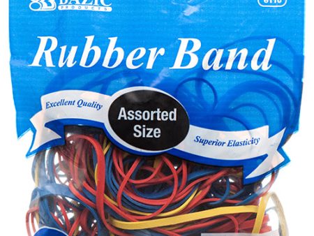 WHOLESALE BAZIC RUBBER BAND 2Z ASST COLOR & SIZE SOLD BY CASE Fashion