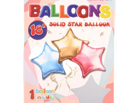 WHOLESALE TRICO 18 STAR FOIL BALLOON WHITE SOLD BY CASE For Discount