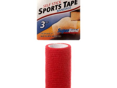 WHOLESALE SPORTS TAPE 3 SELF STICK 6 ASST #SUPERBAND SOLD BY CASE Fashion