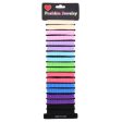 NEW WHOLESALE ELASTIC HAIR BANDS ASST COOL COLORS 18CT. SOLD BY CASE For Sale