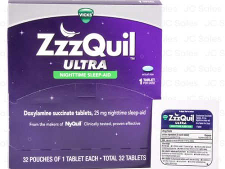 WHOLESALE V ZZZQUIL ULTRA TABLETS 1 CT DISPLAY BOX SOLD BY CASE Sale