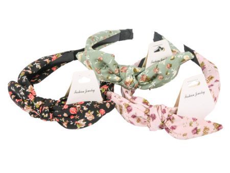 WHOLESALE HAIR BAND FLOWER ASSORTED COLORS #HB933 SOLD BY CASE Sale