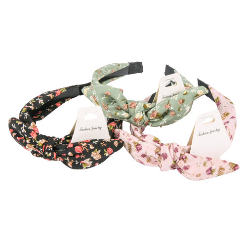 WHOLESALE HAIR BAND FLOWER ASSORTED COLORS #HB933 SOLD BY CASE Sale