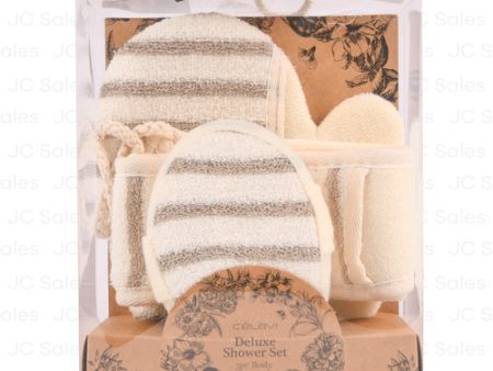 WHOLESALE DELUXE 3PC BODY SPONGE SET IN BOX SOLD BY CASE Hot on Sale