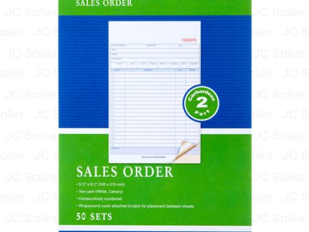 WHOLESALE BAZIC SALES ORDER BOOK 5.5 X 8.5 50 SHEET CARBONLESS SOLD BY CASE Online now