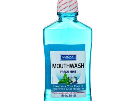 WHOLESALE LUCKY MOUTHWASH FRESH MINT 16.9 OZ SOLD BY CASE Online Hot Sale