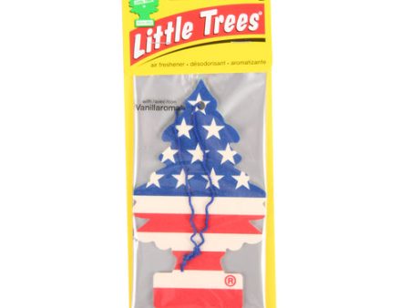 NEW WHOLESALE LITTLE TREES CAR FRESHENER AMERICA VANILLAROMA SOLD BY CASE For Cheap