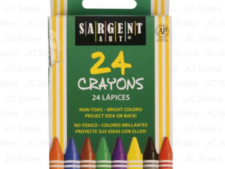 WHOLESALE SARGENT ART 24 CT CRAYSONS ASST COLORS SOLD BY CASE For Discount