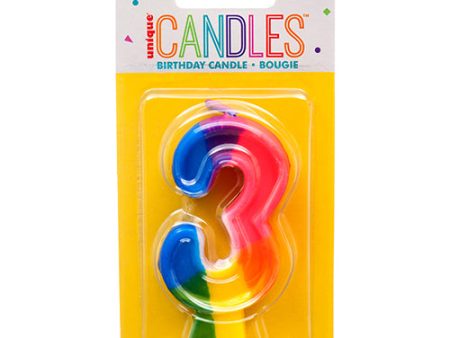 WHOLESALE UNIQUE #350-3 NUMERIC CANDLE 3 SOLD BY CASE Online