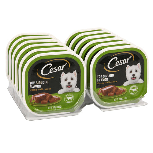 WHOLESALE CESAR DOG FOOD TOP SIRLOIN FLAVOR SOLD BY CASE For Sale