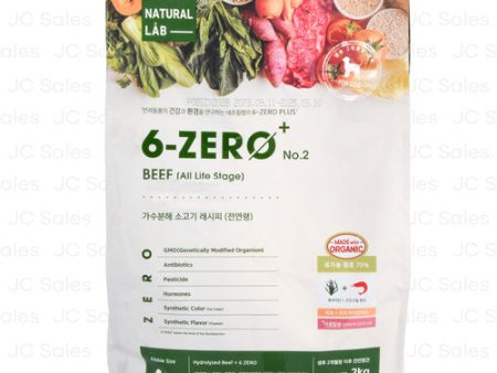 WHOLESALE 6-ZERO ORGANIC DOG FOOD BEEF 2KG SOLD BY CASE For Discount