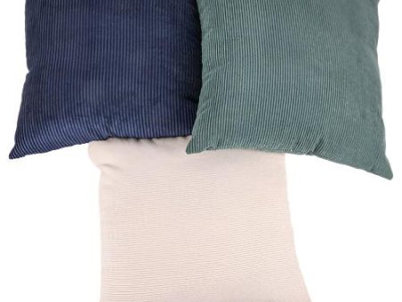 WHOLESALE CORDUROY STRIPED PILLOW ASST 15.8X15.8 SOLD BY CASE Online