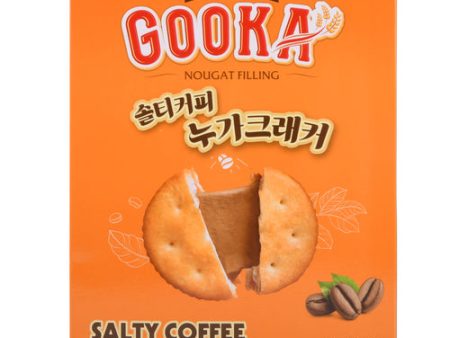 NEW WHOLESALE GOOKA SALTY COFFEE NOUGAT CRACKER 240G SOLD BY CASE For Cheap