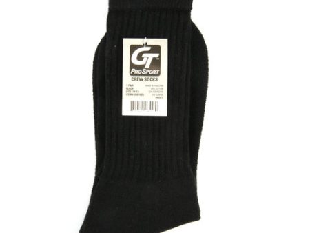 NEW WHOLESALE MENS 1 PAIR SPORT SOCKS CREW BLACK 10-13 SOLD BY CASE Cheap