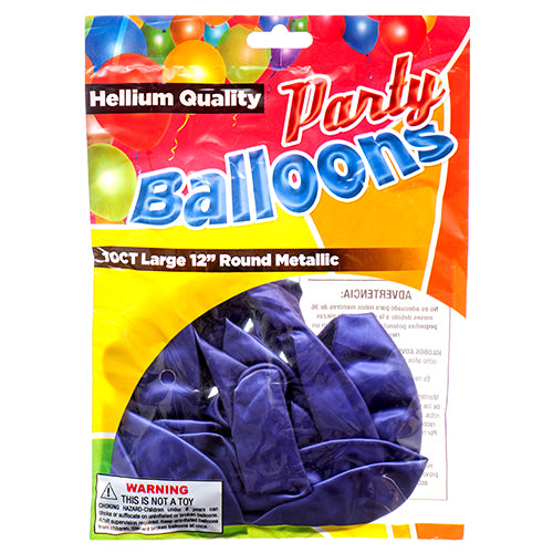 WHOLESALE BALLOON METALLIC PURPLE 12 10CT SOLD BY CASE on Sale