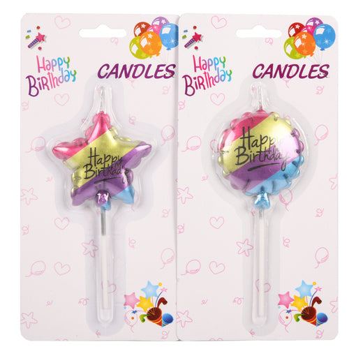 NEW WHOLESALE BIRTHDAY CANDLE BALLOON DESIGN SOLD BY CASE Online Hot Sale