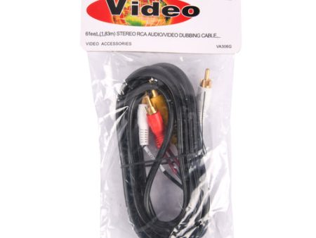 NEW WHOLESALE UNINEX VIDEO DUBBING CABLE 6FT SOLD BY CASE Sale