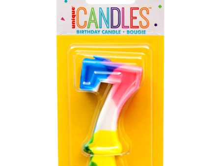 WHOLESALE UNIQUE #350-7 NUMERIC CANDLE 7 SOLD BY CASE Sale