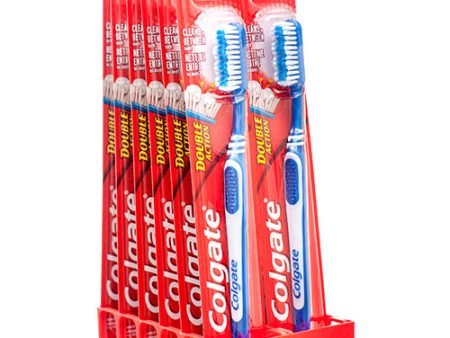 WHOLESALE COLGATE TOOTHBRUSH DOUBLE ACTION MEDIUM SOLD BY CASE Discount