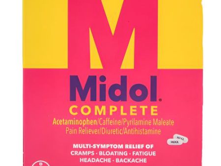 WHOLESALE MIDOL MENSTRUAL COMPLETE SOLD BY CASE Online now