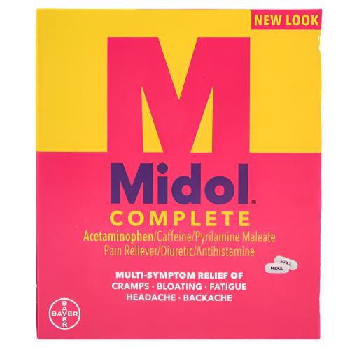 WHOLESALE MIDOL MENSTRUAL COMPLETE SOLD BY CASE Online now