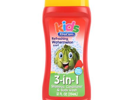 WHOLESALE XTRACARE KIDS 3IN1 BODY WASH WATERMELON 12 OZ SOLD BY CASE For Sale