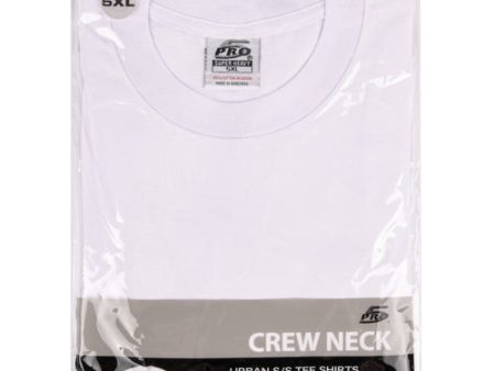 NEW WHOLESALE MENS CREW NECK T-SHIRT WHITE SZ 5-XL SOLD BY CASE Discount