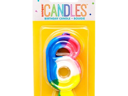 WHOLESALE UNIQUE #350-6 NUMERIC CANDLE 6 SOLD BY CASE Sale