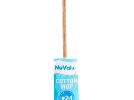 WHOLESALE NUVALU COTTON MOP #24 310G W LONG HANDLE SOLD BY CASE Online now