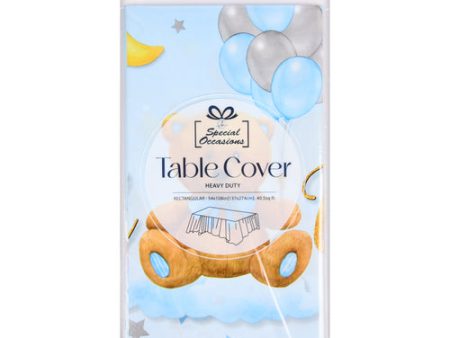 WHOLESALE ANGELS CRAFT IT S A BOY BABYSHOWER TABLECLOTH 54X108 SOLD BY CASE on Sale