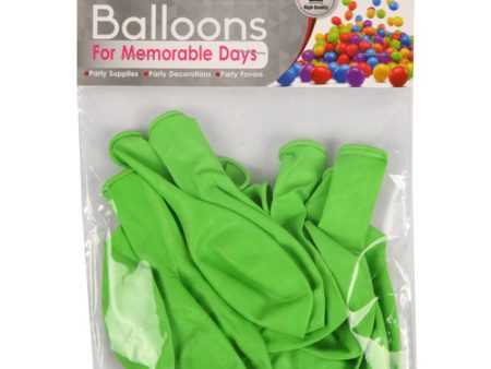 NEW WHOLESALE BALLOONS LIGHT GREEN 10CT SOLD BY CASE For Cheap