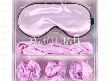 WHOLESALE 5PC SET HEADBAND EYE MASK 3 CRUNCHIES SOLD BY CASE For Sale