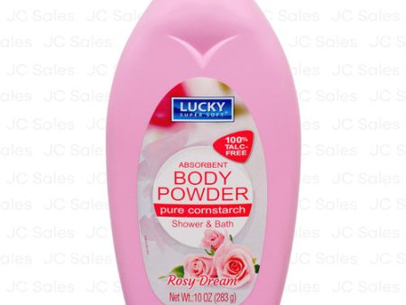 WHOLESALE LUCKY  BODY POWDER CORN STARCH ROSY DREAM 10 OZ SOLD BY CASE Fashion