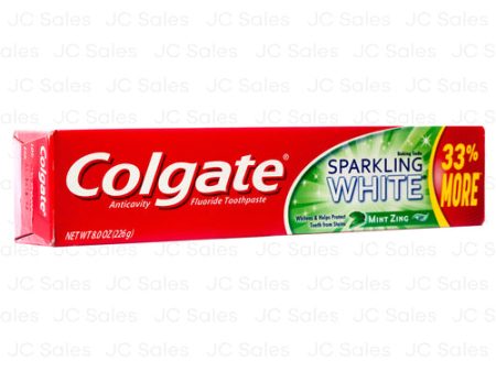 WHOLESALE COLGATE TOOTHPASTE SPARKLING WHITE MINT ZING 8 OZ SOLD BY CASE Fashion