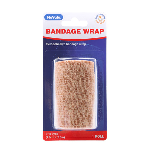 WHOLESALE NUVALU BANDAGE COHESIVE 3IN X 3YDS BEIGE SOLD BY CASE Fashion