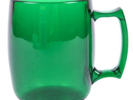 NEW WHOLESALE ACRYLIC TRANSPARENT GREEN MUG 14OZ. SOLD BY CASE For Discount