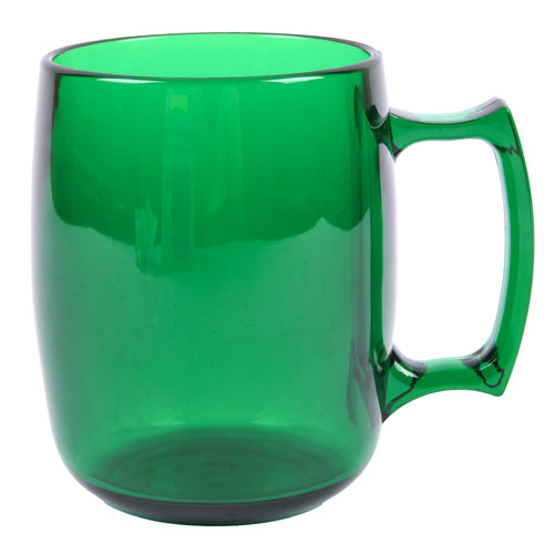 NEW WHOLESALE ACRYLIC TRANSPARENT GREEN MUG 14OZ. SOLD BY CASE For Discount