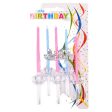 NEW WHOLESALE BIRTHDAY CANDLE 5PC W  CROWN HOLDER & LETTER SOLD BY CASE For Sale