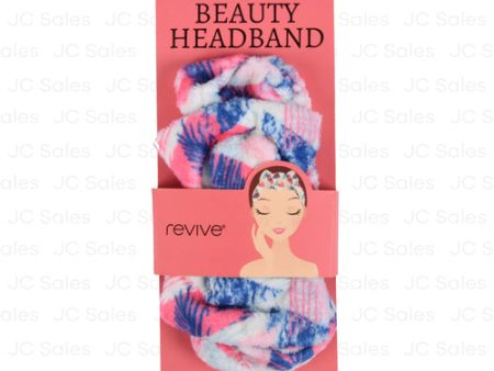 WHOLESALE BEAUTY PLUSH HEADBAND TROPICAL TRIANGLES SOLD BY CASE For Discount