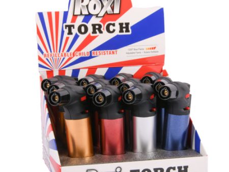 NEW WHOLESALE TORCH LIGHTER METALIC ASST COLOR SOLD BY CASE For Cheap