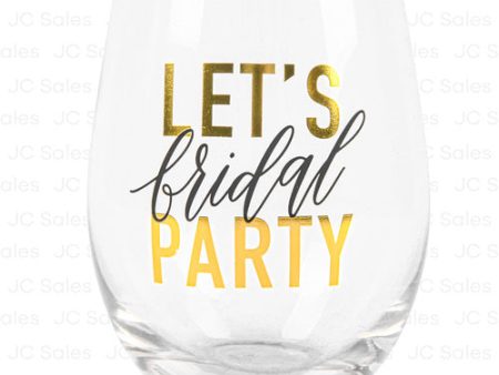 WHOLESALE STEMLESS WINE GLASS LET S BRIDAL PARTY SOLD BY CASE Hot on Sale