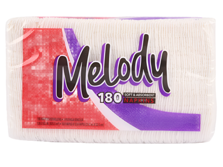 WHOLESALE MELODY NAPKIN 1PLY 180CT SOLD BY CASE Discount