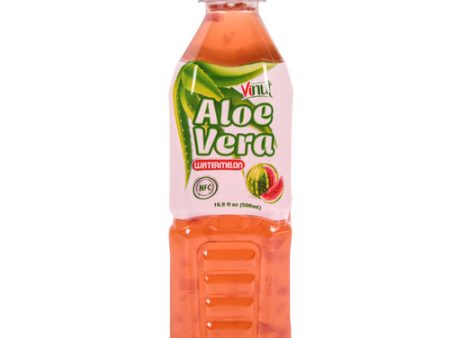 NEW WHOLESALE VINUT ALOE VERA JUICE W  WATERMELON FLAVOR 16.9OZ SOLD BY CASE Online now