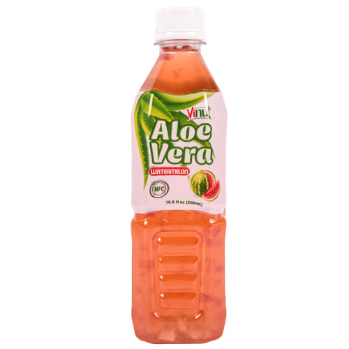 NEW WHOLESALE VINUT ALOE VERA JUICE W  WATERMELON FLAVOR 16.9OZ SOLD BY CASE Online now