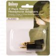 WHOLESALE UNINEX 2PACK STEREO HEADPHONE ADAPTERS SOLD BY CASE Sale